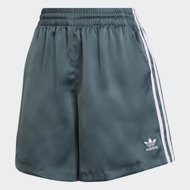 Shorts Adicolor Classics Satén Verde Mujer Originals