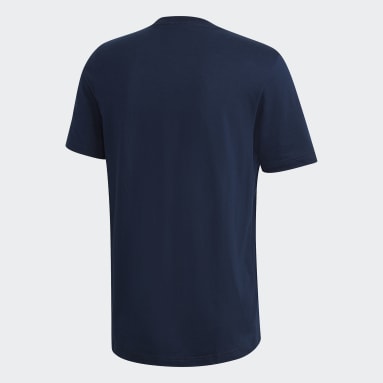 Camiseta Essentials Trifolio Azul Hombre Originals