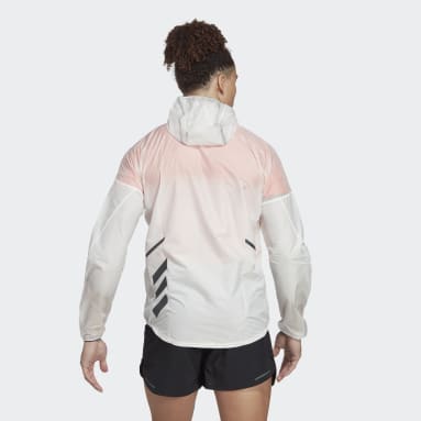 Giacca a vento da Trail Running Terrex Agravic Windweave Bianco Uomo TERREX