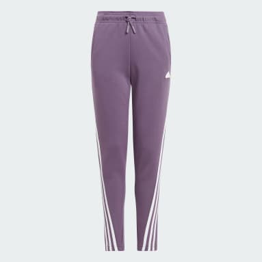 Pantalón Future Icons Ankle-Length 3 bandas Violeta Niño Sportswear