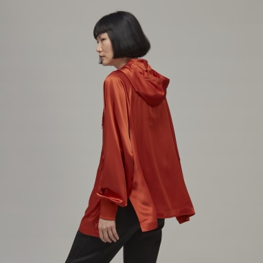 Polera con Capucha Classic Tech Silk Rojo Mujer Y-3