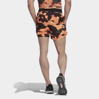 Men's Running Multicolor Run Icons Logo Graphic AOP Shorts