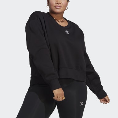 Sweatshirt Adicolor Essentials (Plus Size) Preto Mulher Originals