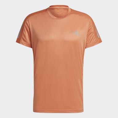 Men Running Orange Own the Run Tee