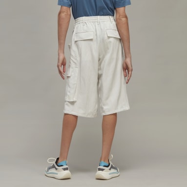 Men's Y-3 Grey Y-3 Utility Cargo Woven Shorts