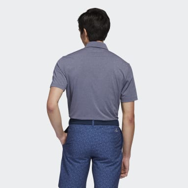 Men's Golf Blue Ultimate365 Heather Polo Shirt