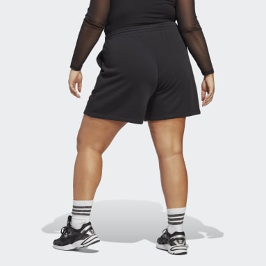Women's Originals Black Adicolor Essentials French Terry Shorts (Plus Size)
