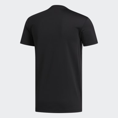 Männer Yoga AEROREADY 3-Streifen T-Shirt Schwarz