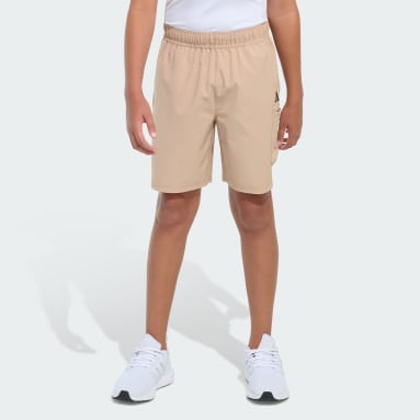 Elastic Waistband Woven Cargo Ripstop Shorts