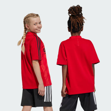 T-shirt Tiro — Criança Vermelho Criança Sportswear