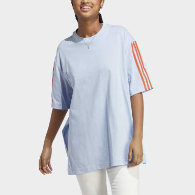 Women Sportswear Blue Dance Oversized Tee