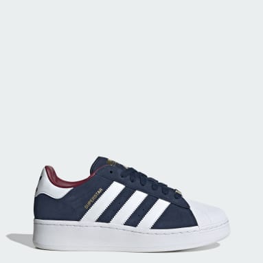 Adidas superstar azules outlet gamuza