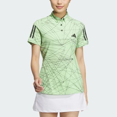 Women Golf Green AEROREADY Graphic Short Sleeve Polo Shirt
