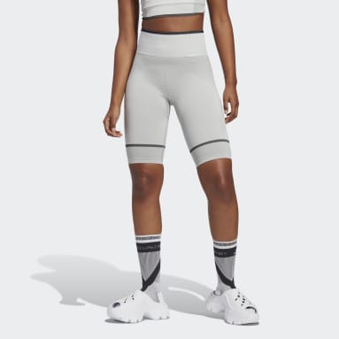 Calções sem Costuras para Ioga TrueStrength adidas by Stella McCartney Cinzento Mulher adidas by Stella McCartney