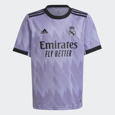 Camiseta de Visitante Real Madrid 22/23 Púrpura Niño Fútbol