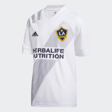 Youth Soccer White LA Galaxy Home Jersey