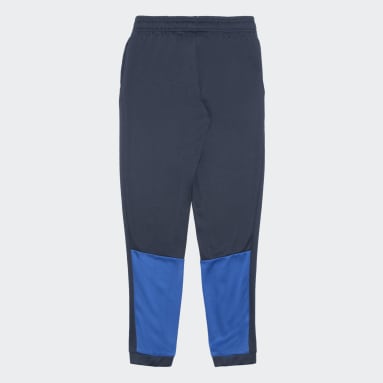 Girls Training Blue ADI COLOR BLOCK PANTS