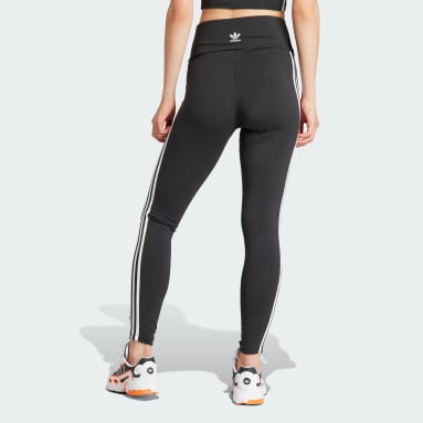 Women Sportswear Black 3-Stripes Leggings