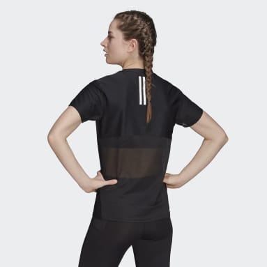 Playera de Running Adi Runner Negro Mujer Running