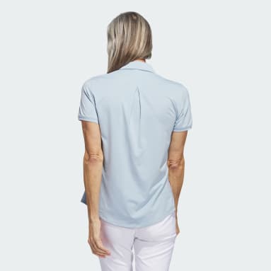 Women Golf Blue Ultimate365 Solid Golf Polo Shirt