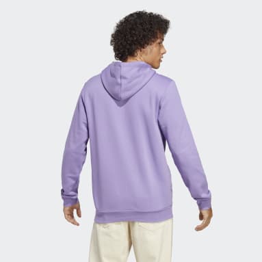 Men Sportswear Purple Essentials Fleece Hoodie