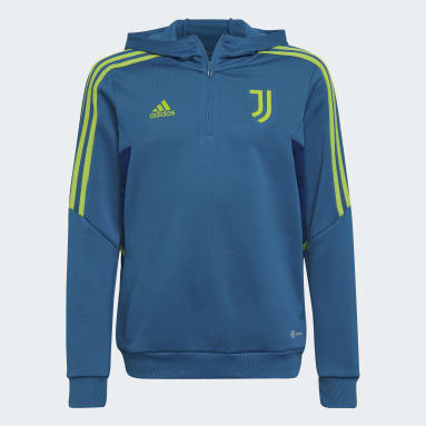Kids Football Turquoise Juventus Condivo 22 Hooded Track Top