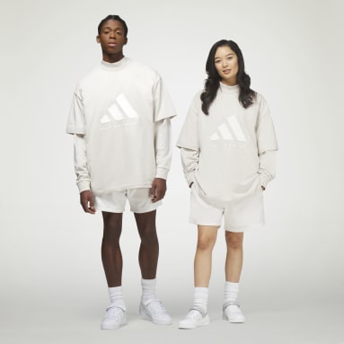 Polera adidas Basketball 001_ Beige Basketball