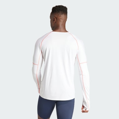 Adizero Running Long Sleeve T-skjorte Hvit