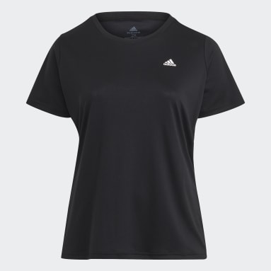 Frauen Fitness & Training AEROREADY Designed 2 Move T-Shirt – Große Größen Schwarz