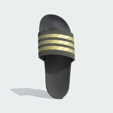 Adidas khaki sliders clearance