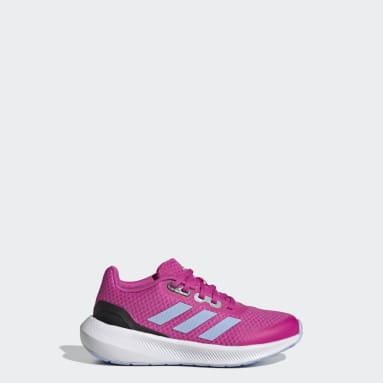 Zapatillas Run Falcon 3 con Cordones Rosa Niño Sportswear