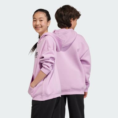 Sweat à capuche molleton Enfants Pourpre Adolescents 8-16 Years Sportswear