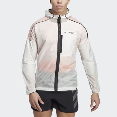 Heren TERREX wit Terrex Agravic Windweave Trail Running Windjack