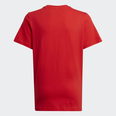 Çocuklar Futbol Kırmızı Salah Graphic Football Tişört