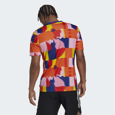 Männer Fußball Belgien Pre-Match Shirt Mehrfarbig