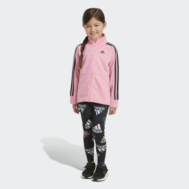 Children Training Pink Brand Love Tricot Jacket Set