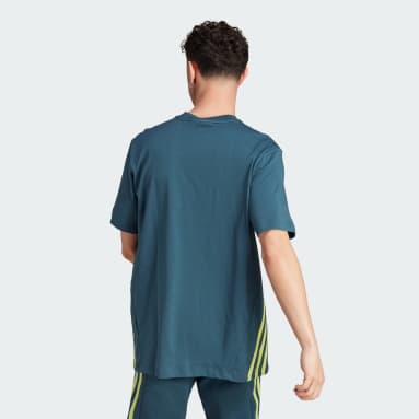 Men Sportswear Turquoise Future Icons 3-Stripes T-Shirt