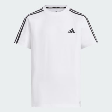 キッズ エッセンシャルズ プラス レギュラーフィット スリーストライプス半袖Tシャツ