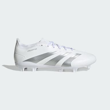 Soccer White Predator 24 League Low Firm Ground Cleats