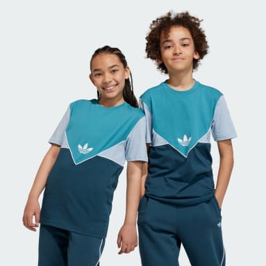 Polo Adicolor Turquesa Niño Originals