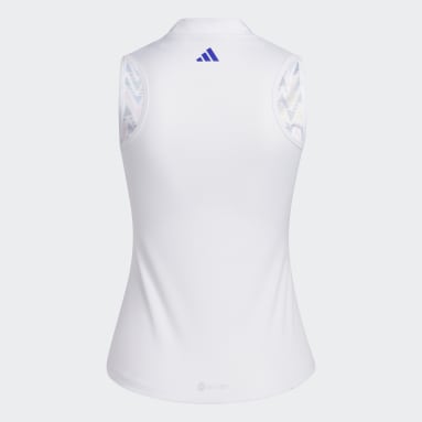 Polo sin mangas HEAT.RDY Printed Blanco Niña Golf