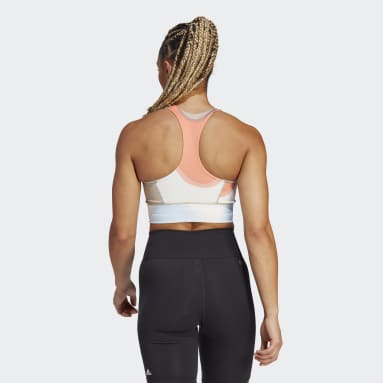 Frauen Fitness & Training adidas x Marimekko Running Pocket Sport-BH Orange
