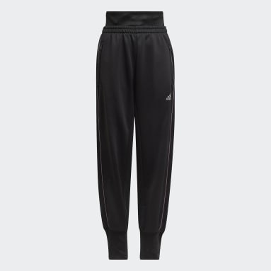 Calças Largas em Fleece Winter Glam Preto Raparigas Sportswear