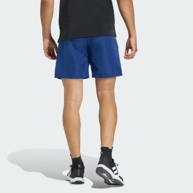 กางเกงขาสั้นผ้าทอเมแลงจ์ WORKOUT ESSENTIALS BASE