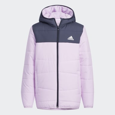 Kids Sportswear Purple Padded Winter Jacket