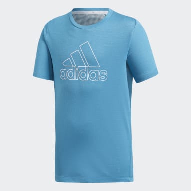Boys Training Turquoise Climachill Tee
