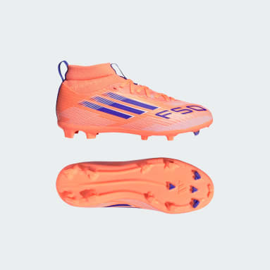 Bota F50 League Mid para césped natural seco / multisuperficie (infantil)