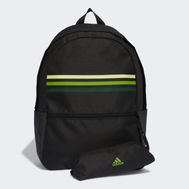 Lifestyle Black Classic Horizontal 3-Stripes Backpack