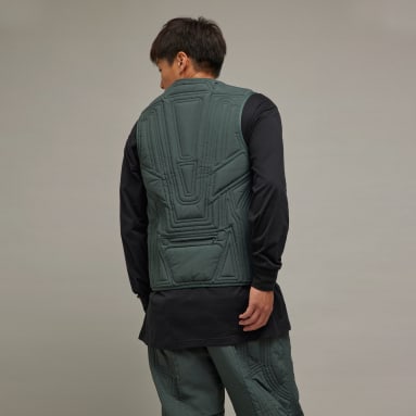 Men Y-3 Green Y-3 Quilted Vest