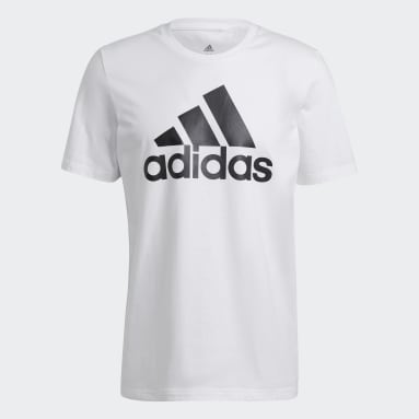 Camiseta Essentials Logo Grande Blanco Hombre Sportswear